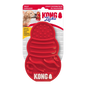 Packaging du tapis à lécher KONG Licks rouge, distributeur de friandises pour chien avec ventouses.
