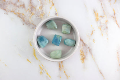 Aquamarine rolled stone – vue 2